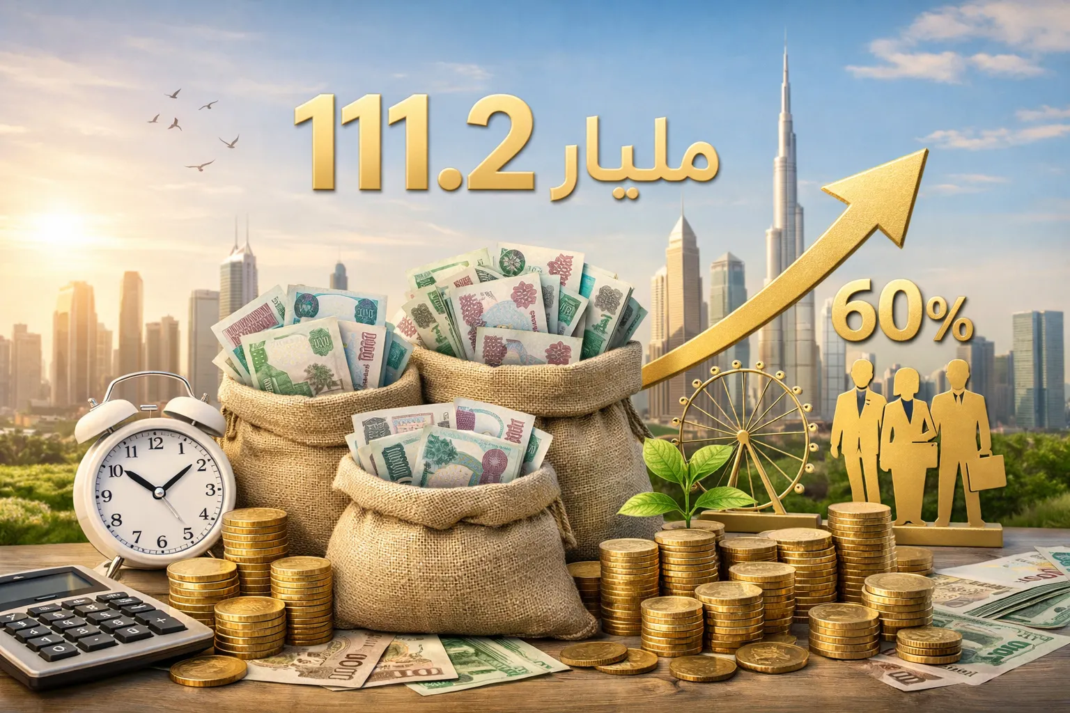 111.2 مليار درهم توزيعات نقدية لـ 60 شركة مدرجة في 2025